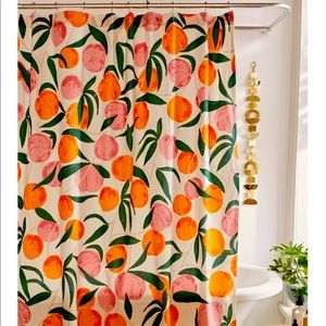 Urban Outfitters cheery peach shower curtain
